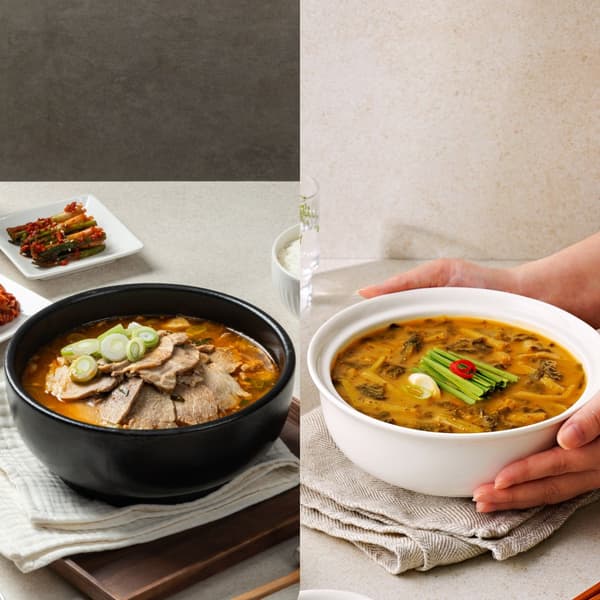 롯데온) 추어탕 500g 2팩+얼큰돼지국밥 500g 2팩 12320원