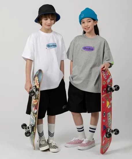 무신사) 오실롯 주니어 오버핏 반팔 반바지 스페이스 하프세트 34,930원