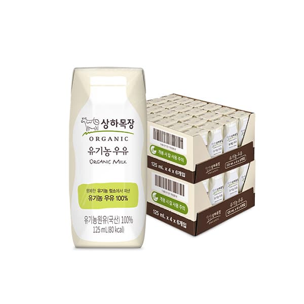 매일공홈) 상하목장 유기농우유 125ml 48팩 27,600원