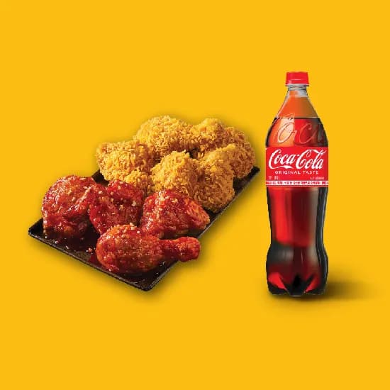 카톡) BBQ 황올반 양념반 콜라1.25 21500원