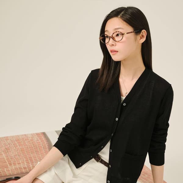 롯데온) 빈폴 레이디스 혼방 V넥 긴소매 카디건 142,380원