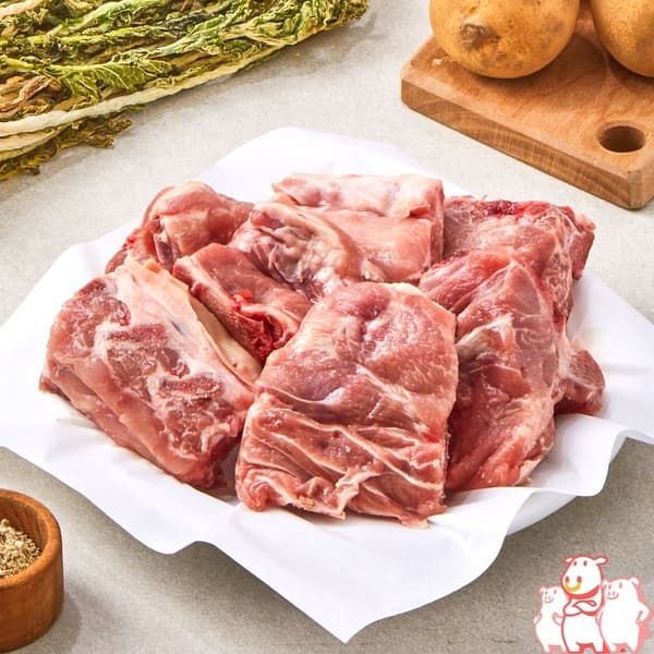 롯데온) 1등급 한돈 돼지 등뼈 감자탕용 3kg 15,350원