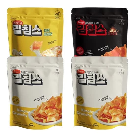 롯데온) 더다믐 김칩스 오리지널 4봉 10500원