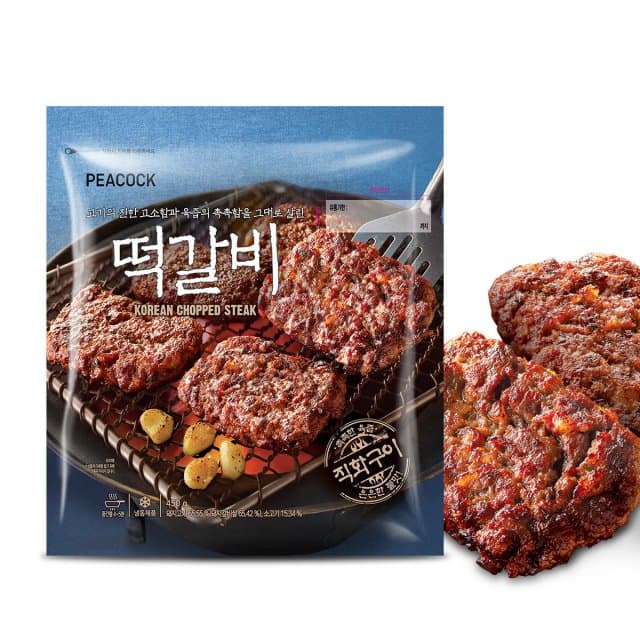 네이버 신세계푸드) 피코크 직화구이 떡갈비 4팩 15,320원(팩당 3,830원)