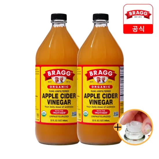 11번가) 브래그 유기농 애사비 946ml 2병 21,990원