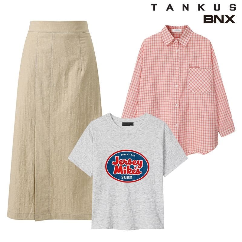 롯데온) 탱커스 자수 체크 박스핏 셔츠 25930원 무배