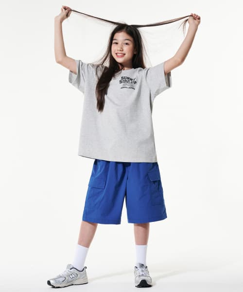 무신사) 테이크이지 키즈 자이언트핏 카고 하프팬츠 33,990원