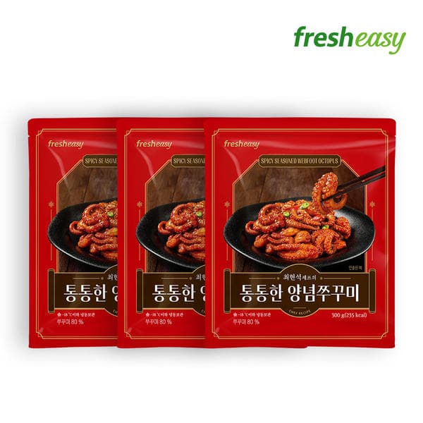11번가) 최현석셰프의 통통한 양념쭈꾸미 300G 3팩 18,980원 무배!