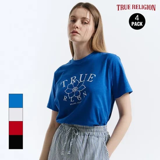 롯데온)트루릴리전 에어리 반팔티셔츠 4종세트 29,640원 무배