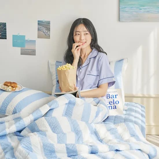 이랜드몰) 모던하우스 팝핑 시어서커 싱글 차렵이불 27,160원 무배