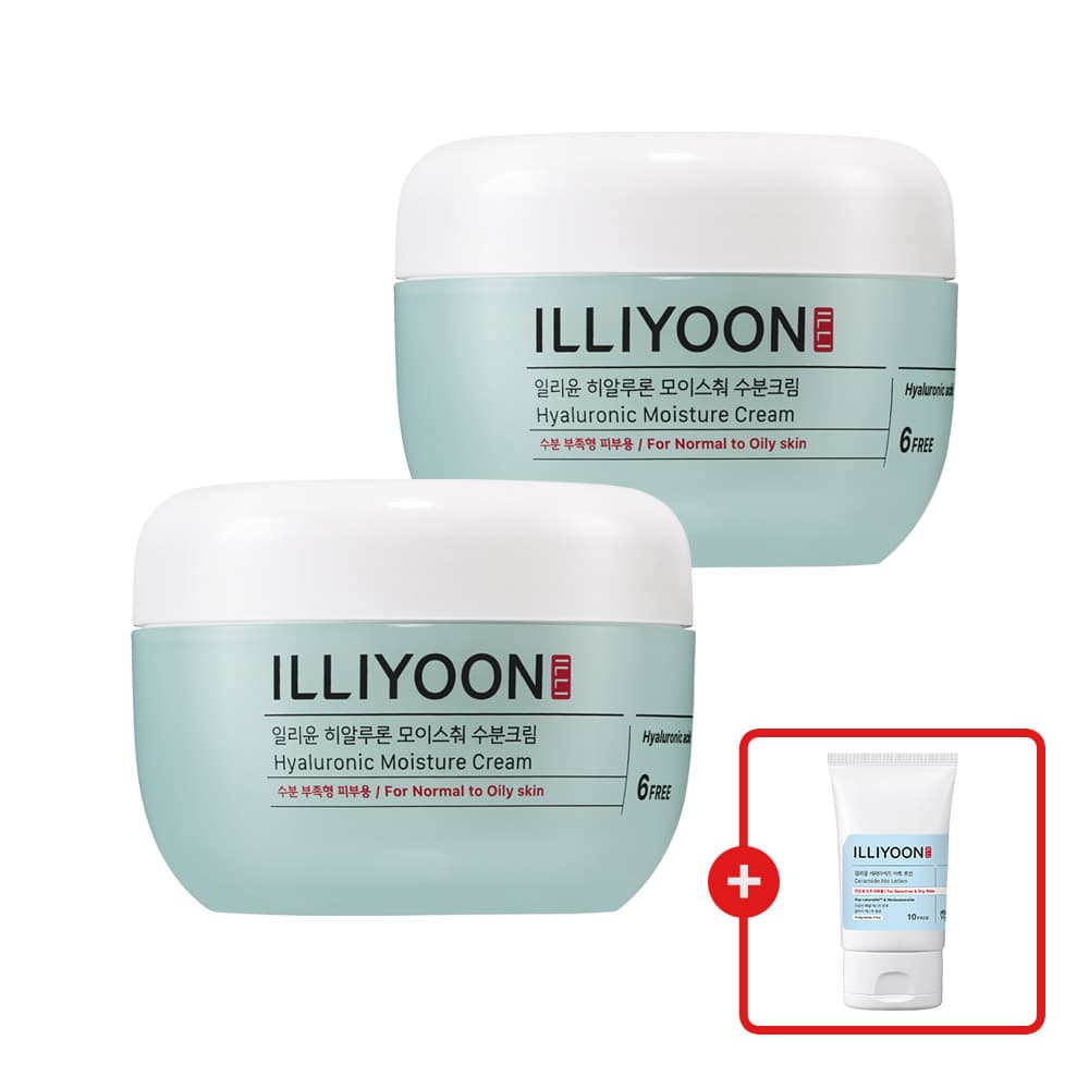 토스 쇼핑) 일리윤 히알루론 모이스춰 수분크림 100ml 2개 15,900원 (+로션50ml 1개 증정)