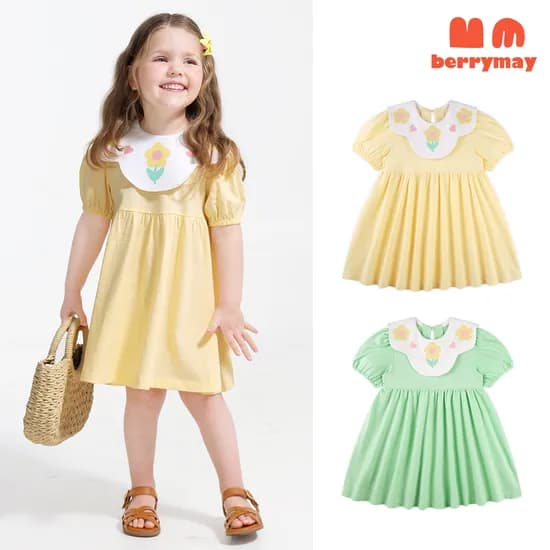 롯데온) 베리메이 [즉시할인]꽃카라퍼프원피스 3870원