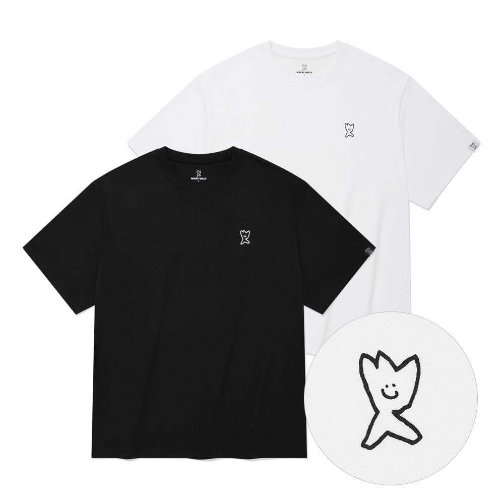 롯데온) 와키윌리 반팔티셔츠 2장세트 28670원