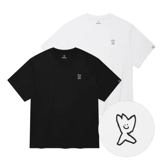 롯데온) 와키윌리 반팔티셔츠 2장세트 28670원