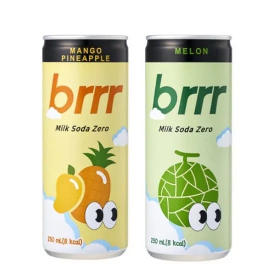 자사몰) 일화 부르르 밀크소다 제로 망고파인애플향 / 메론 250ml X 30캔 8,900원
