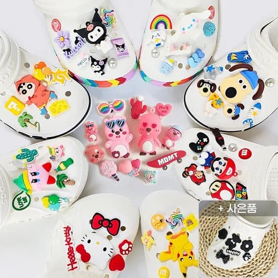 롯데온) 인기캐릭터 80종 7p 클로그 파츠세트 자비츠 3830원 (8천이상 무배)