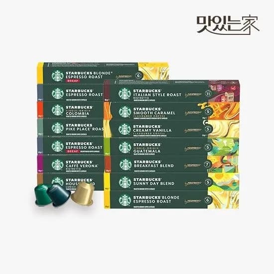 롯데온) 스타벅스 네스프레소 캡슐커피 (10캡슐) 5박스 29,860원