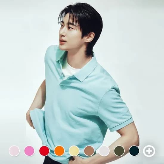 롯데온) 지오다노 코튼 피케 폴로 반팔 티셔츠 9,600원