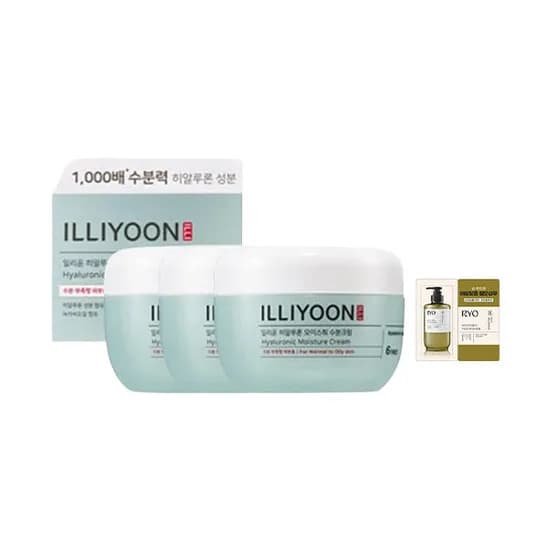 11번가 10분러시예고) 일리윤 히알루론모이스춰 수분크림 100ml 3개+증정 17,900원