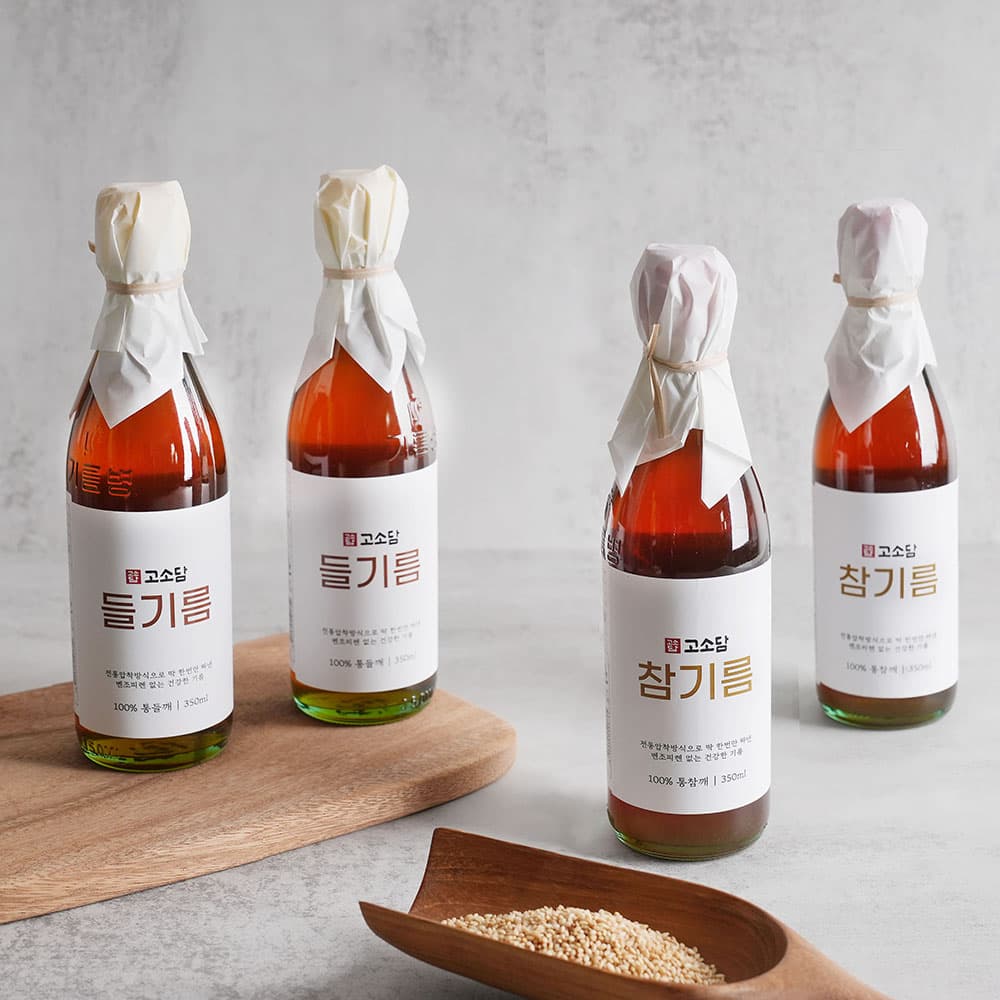 cj온스타일) 참기름,들기름 350ml 100% 통참깨 10,900원 무배