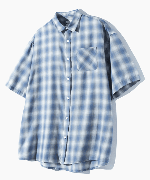 무신사)반팔 체크 셔츠 9,900원