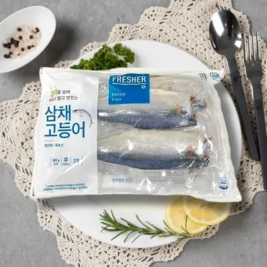 롯데온) 가시제거 국내산 순살 자반고등어 구이용 800g 10,540원
