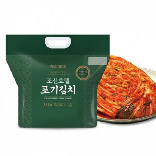 피코크 조선호텔 포기김치 8kg 54,321원 선착순쿠폰