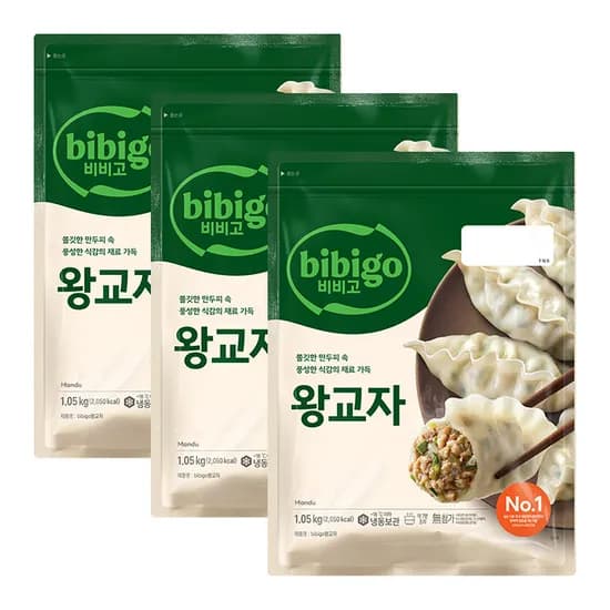 첫구매전용비비고 왕교자 1.05kgX3개 토스쿠폰11700원