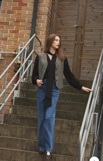 gs샵) 제이슨우 윈터 베스트, 세미와이드 팬츠 각 19,960원