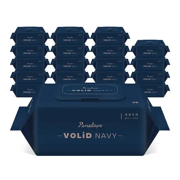 11번가) 페넬로페 볼리드네이비 물티슈 캡형 85평량 70매 20개 티맴 24,560원