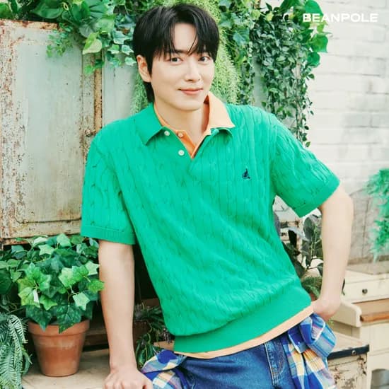 롯데온) 빈폴 멘 선염피케 칼라넥 티셔츠 35010원