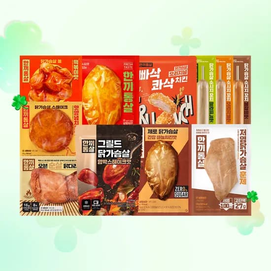 네이버) 한끼통살 닭가슴살 단독구성 10팩 15,900원