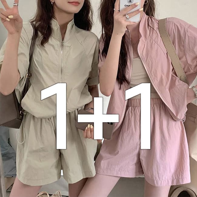 지그재그)두셋트 바캉스룩 크롭트레이닝복 셋트 21,950원 무배