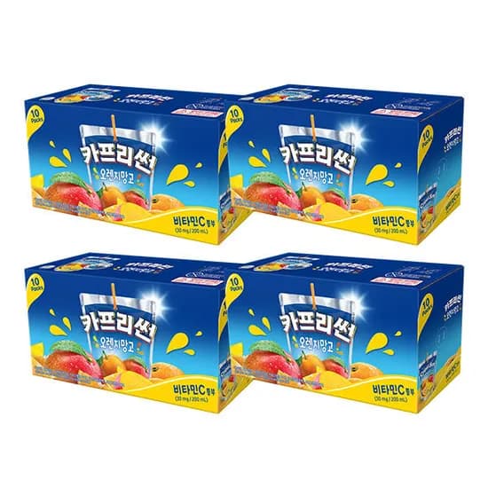 11번가)카프리썬 오렌지망고 외 12종 200ml 40개 15200원