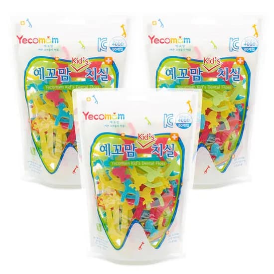11번가) 예꼬맘 어린이 치실 80p x 3팩 240p 6940원 무배