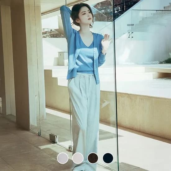 롯데온) 지오다노 나일론 여름 와이드 팬츠 24,650원 무배