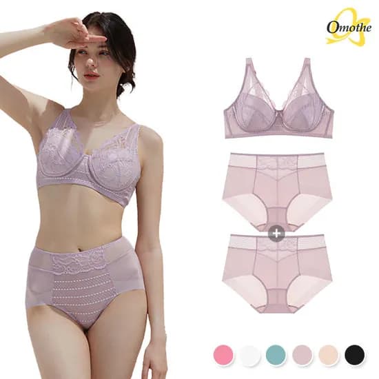 11번가 10분러시예고) 오모떼 프리미엄 에어글램 브라1/팬티2 9,900원