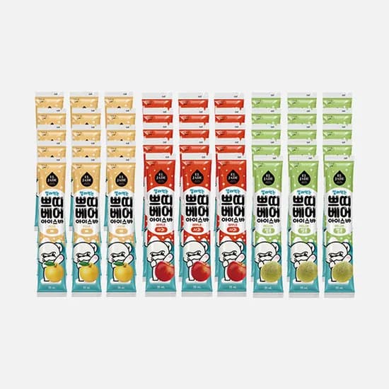 떠리몰)쁘띠베어 아이스바 35ml x 45입 ₩5,900