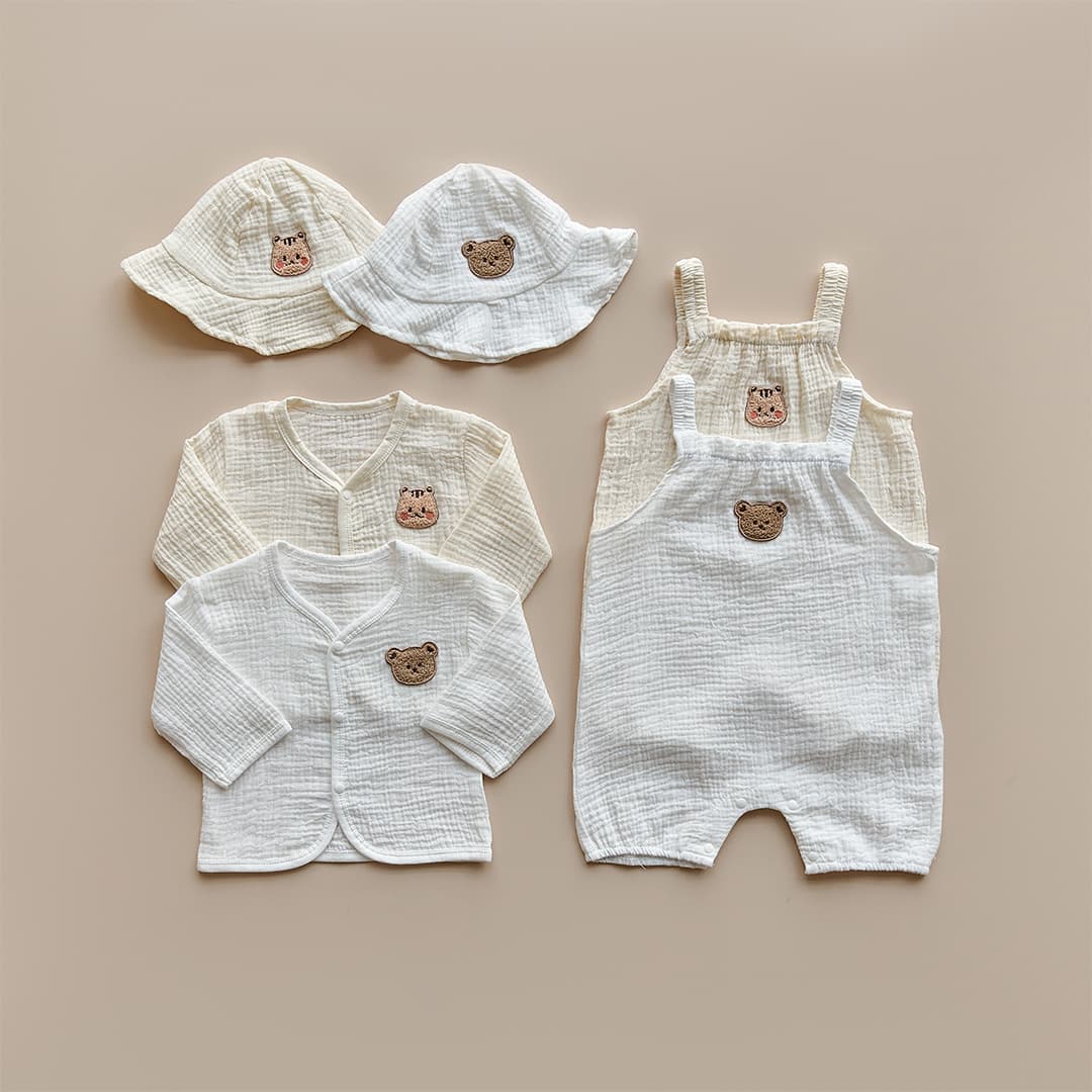 네이버 돗투돗프렌즈)모자,가디건,슈트 돗베베거즈3종세트 29,900원