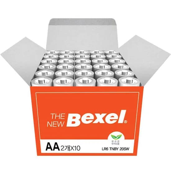 토스) 벡셀 더뉴 알카라인 건전지 aa 20알 6500원 무배