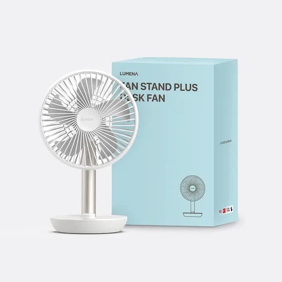 오늘의집) 루메나 탁상용 휴대용 무선 선풍기 fan stand plus 31,255원