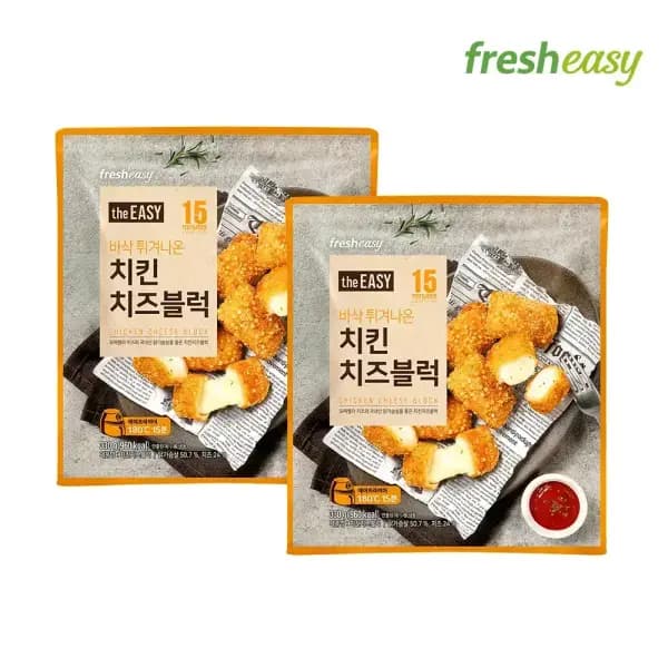 11번가) 프레시지 치킨치즈블럭 330g x2팩 14,870원 무배