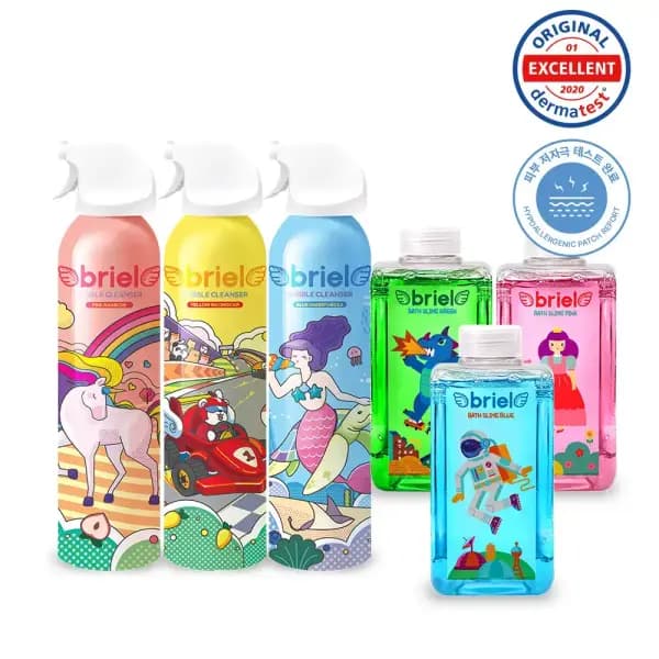 11번가)3시간 타임딜 브리엘 버블클렌저 2종+바스슬라임 1종 12,920원 무배