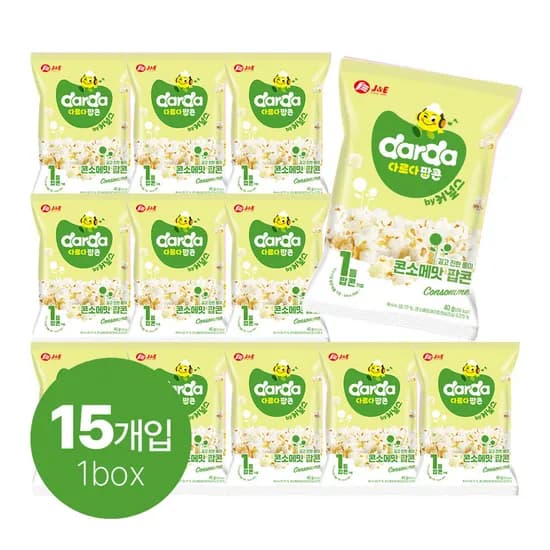 11번가)커스널 콘소메 팝콘 40g  15개 100원(가격오류가능성큼)