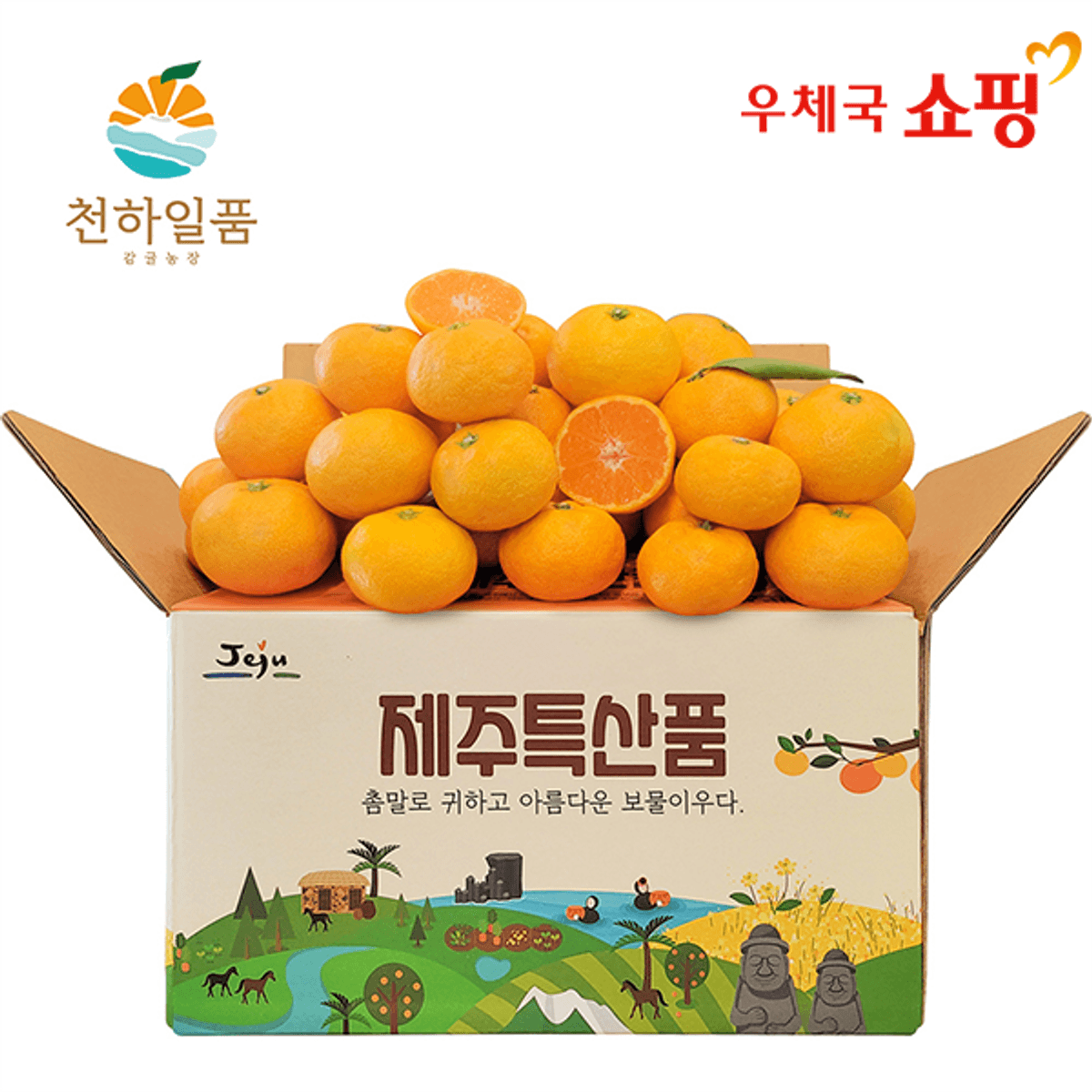 11번가) 우체국쇼핑 산지직송 제주 제철 하우스 감귤 2kg 중대과 7370원 무배 핫딜