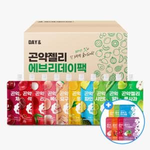 동원몰) 데이앤 2kcal 곤약젤리 x 30팩+콤부차 스틱 10개 추가 증정 14,620원 무료
