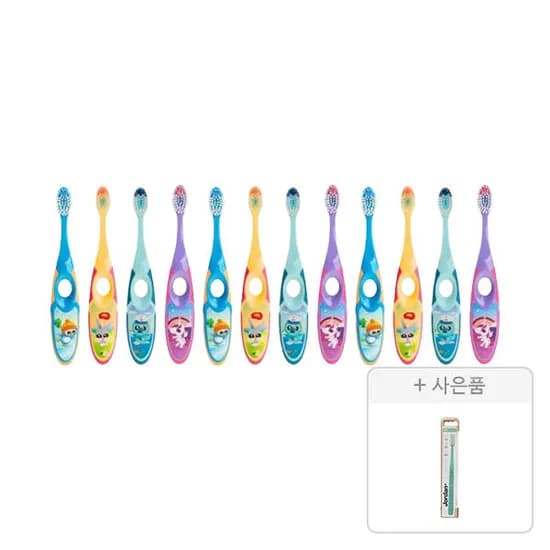 11번가) 조르단 어린이 칫솔 스텝 2단계 12개+증정 23,900원