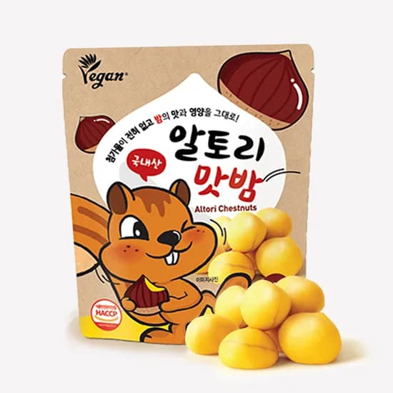 국산 햇밤 100% 알토리 맛밤 50g 10봉