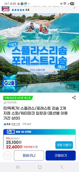 리솜 스플라스/포레스트 워터파크