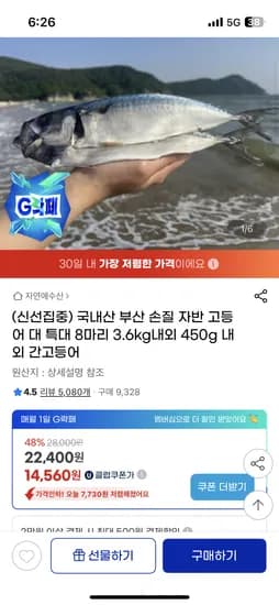 유클 자반고등어 8미